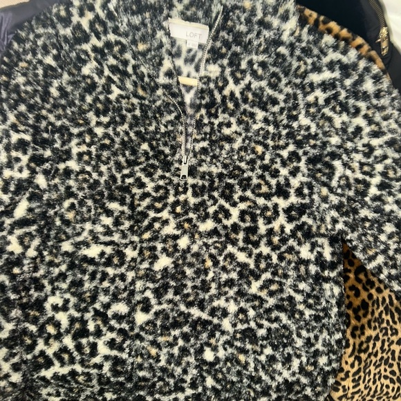 LOFT XS 3/4 Zip Animal Print. MUST BE BUNDLED - Picture 7 of 8